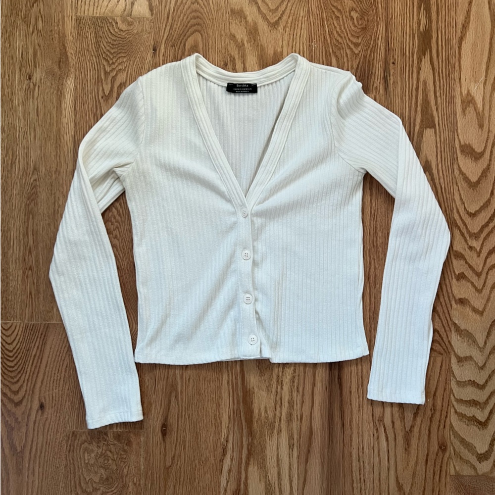 White Cropped Top